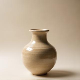 Wheel-thrown student vase